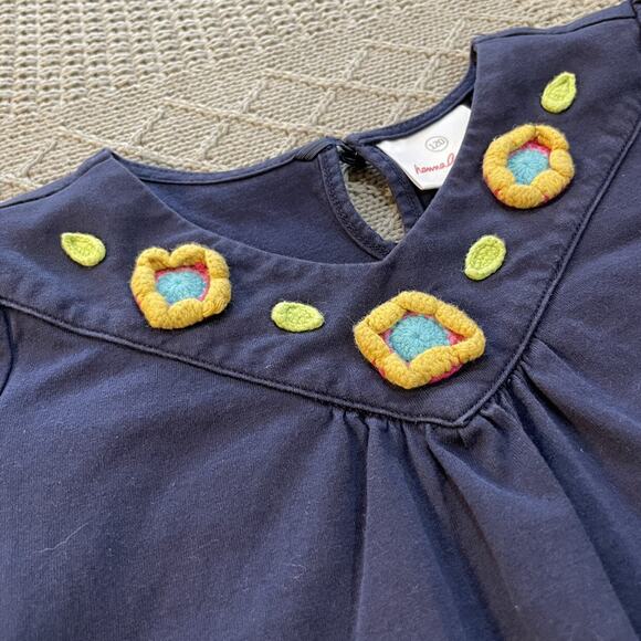 Hanna Andersson Navy Blue Dress ~ 6 - Picture 2 of 7